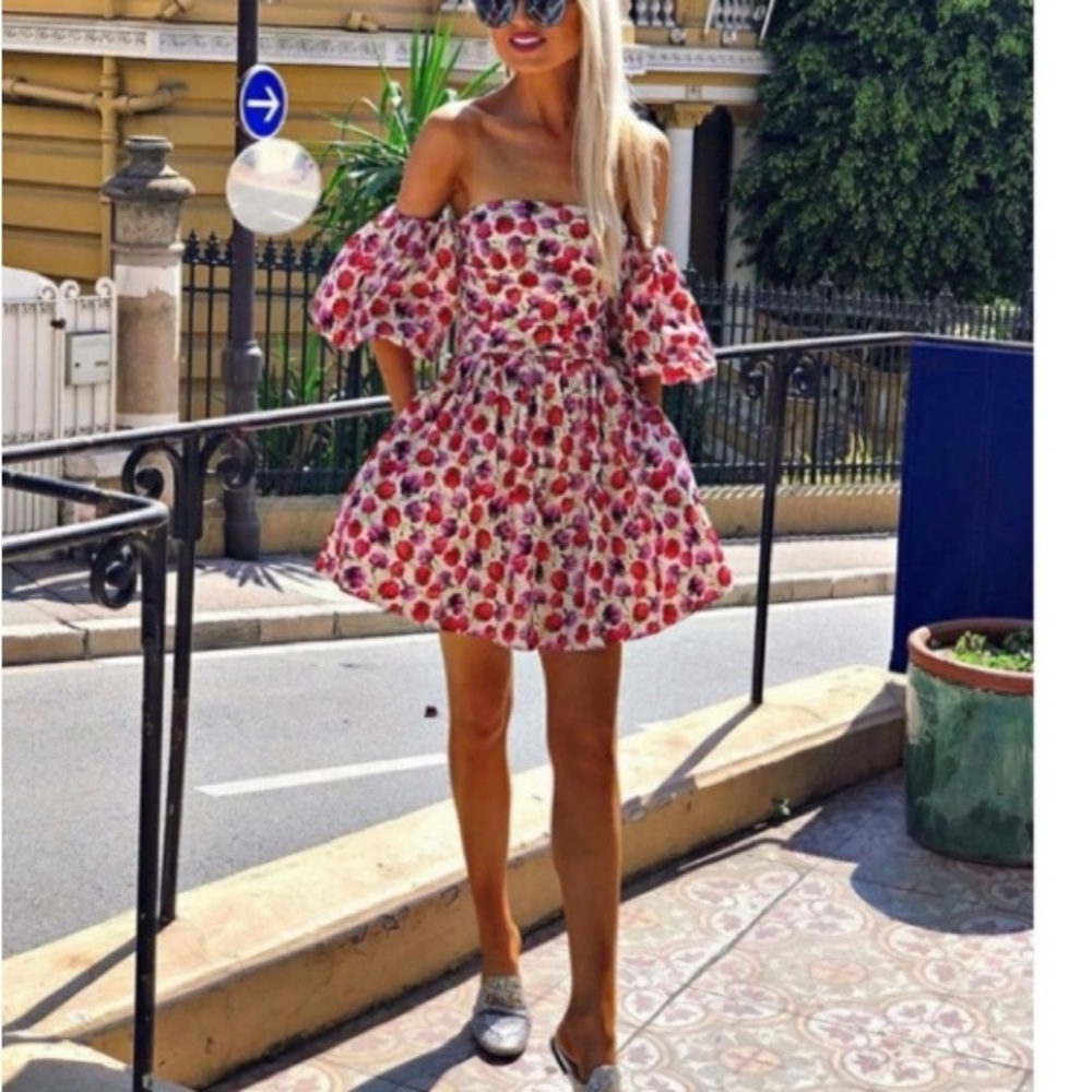 Zara floral printed dress with belt NWT - Picture 1 of 8